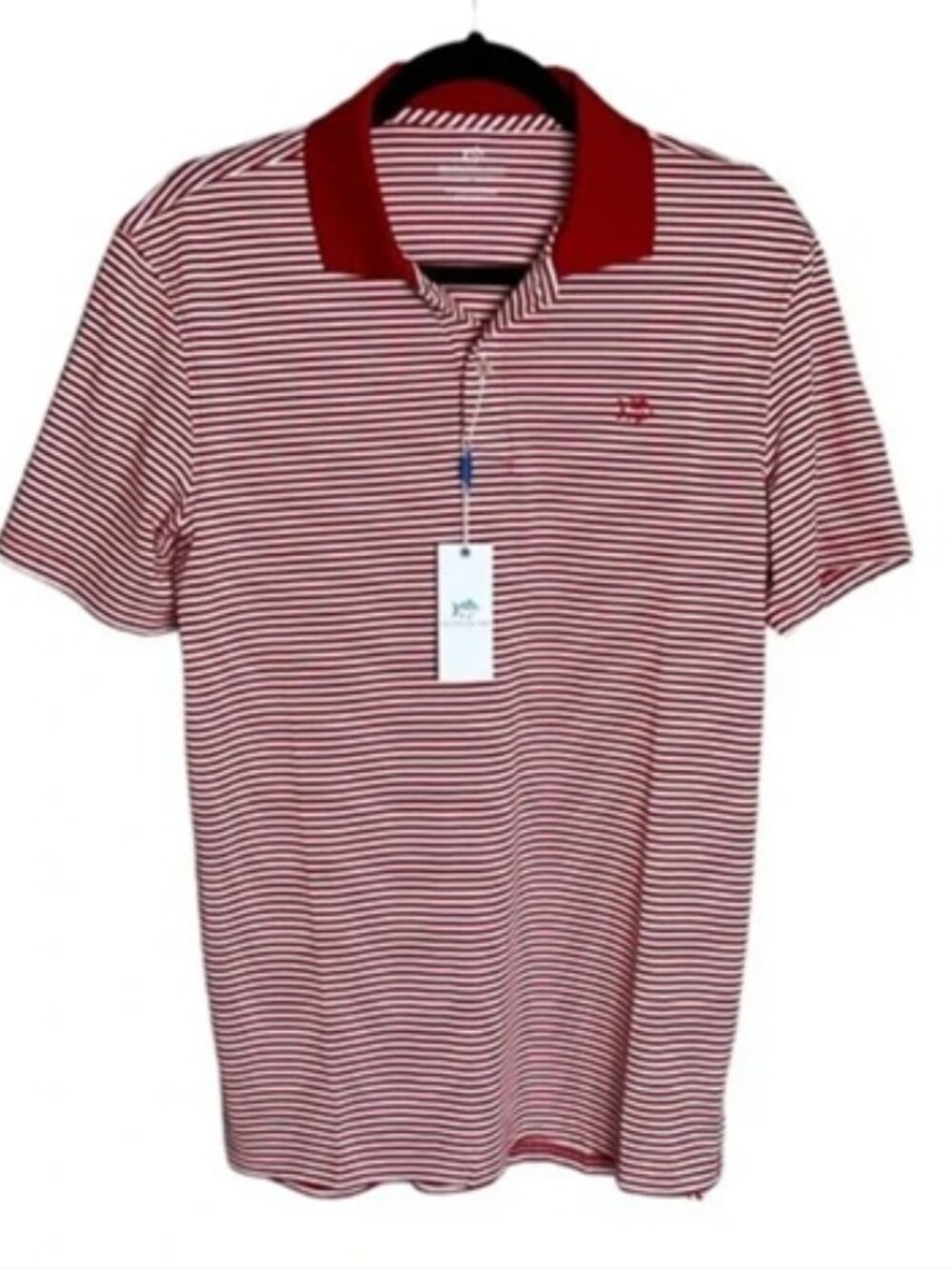 NWTSouthern Tide Salsa Ref Frederick Striped Polo Men’s Short Sleeves